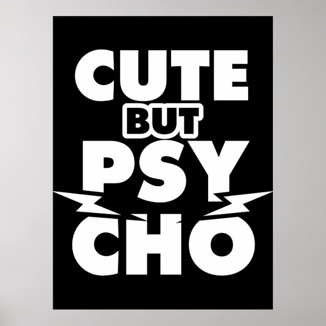 Póster Cute But Psycho (Frente)