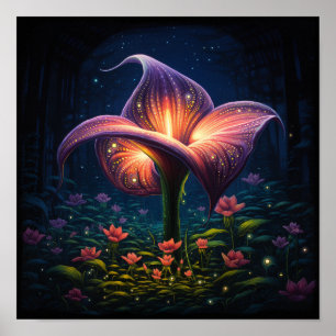 Póster Cute Calla Llily Flower Art— Florismo Lily