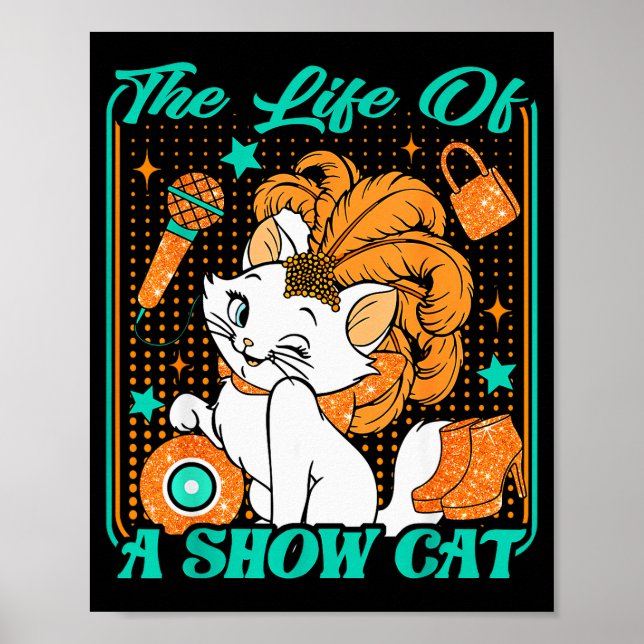Póster Cute Cat Era Life Of Showcat Cat Lover Country Mus (Frente)