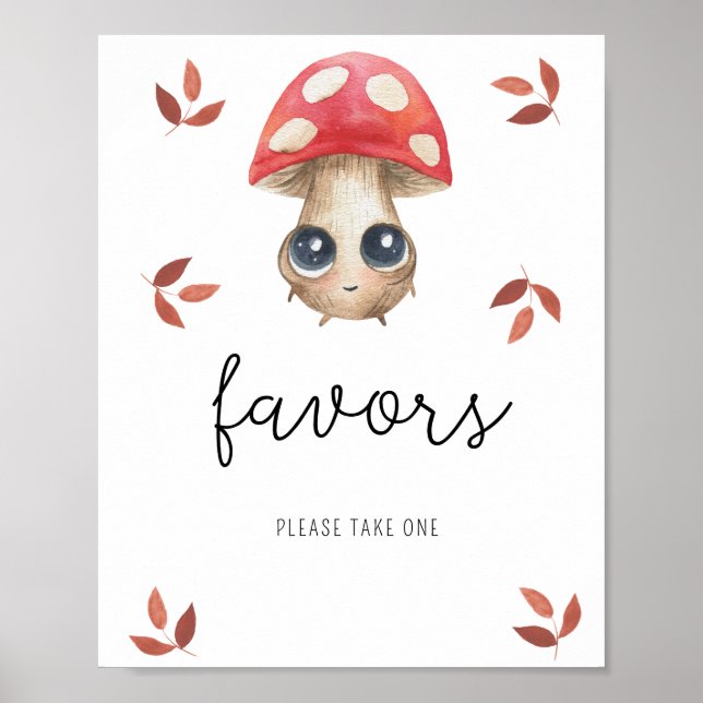 Póster Cute champihroom - Favor Poster (Frente)