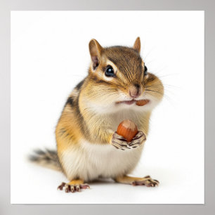 Póster Cute Chipmunk