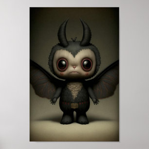 Póster Cute & Creepy Little Mothman Boy
