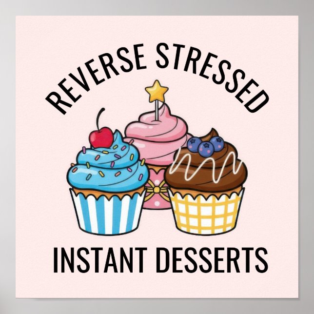 Póster Cute Cupcake (Frente)