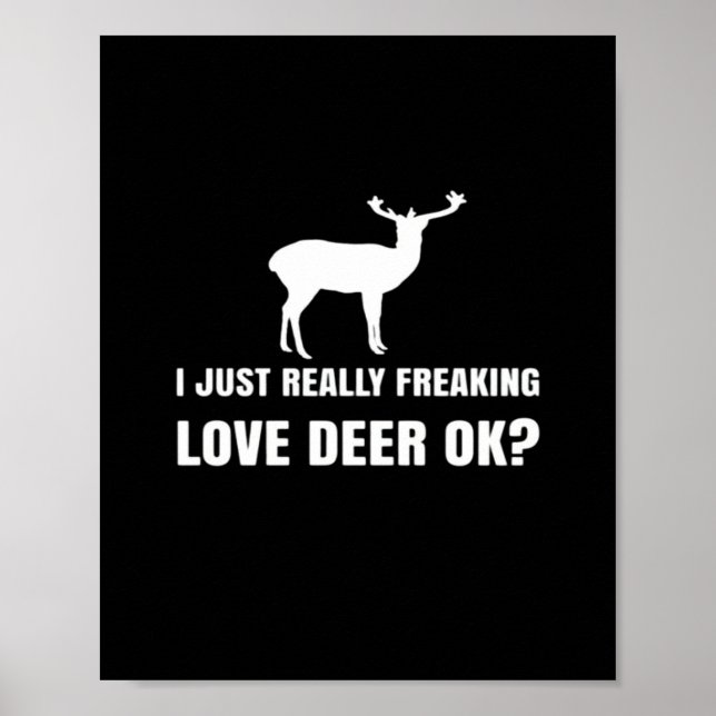Póster Cute Deer Lover Trendy Modern Aesthetic  (Frente)