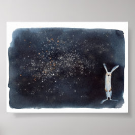 Póster Cute divertida acuarela comparte diseño abstracto