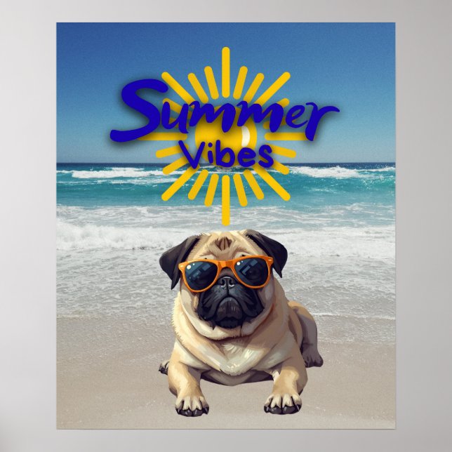 Póster Cute Dog Print, Value Poster Paper (Semi-Gloss) (Frente)