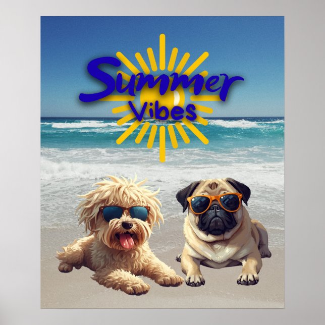 Póster Cute Dog Print, Value Poster Paper (Semi-Gloss) (Frente)