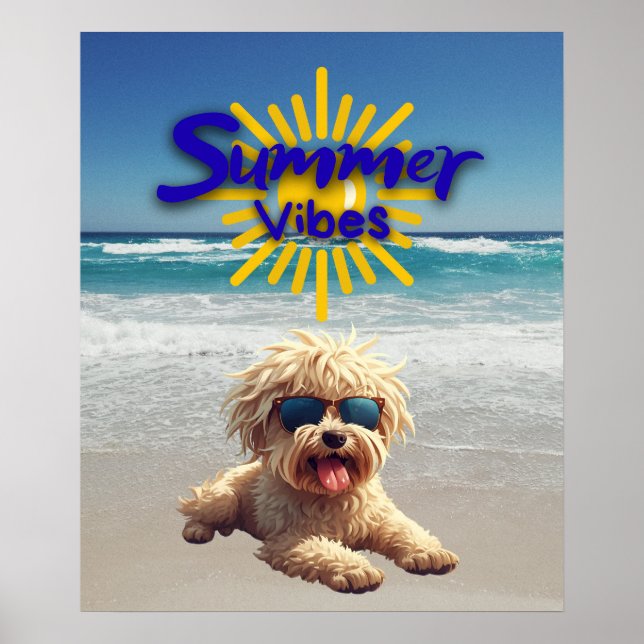 Póster Cute Dog Print, Value Poster Paper (Semi-Gloss) (Frente)