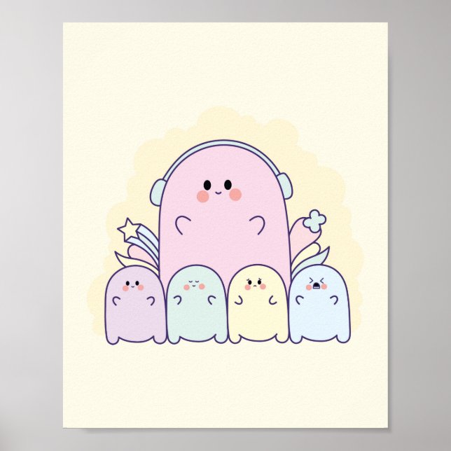 Póster Cute Doodle (Frente)