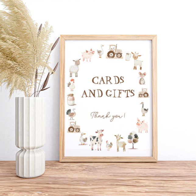 Póster Cute Farm Animals Barnyard Cards and Gifts (Subido por el creador)