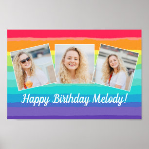 Póster Cute fiesta de cumpleaños del Personalizado del Co