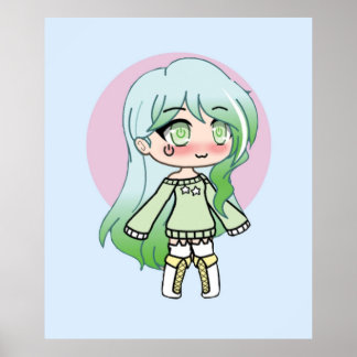 Póster Cute Gacha Series Girl  Riley