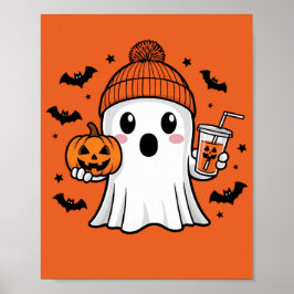 Póster Cute Ghost Halloween