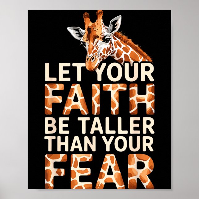 Póster Cute Giraffe Design For Men Women Adult Safari Gir (Frente)