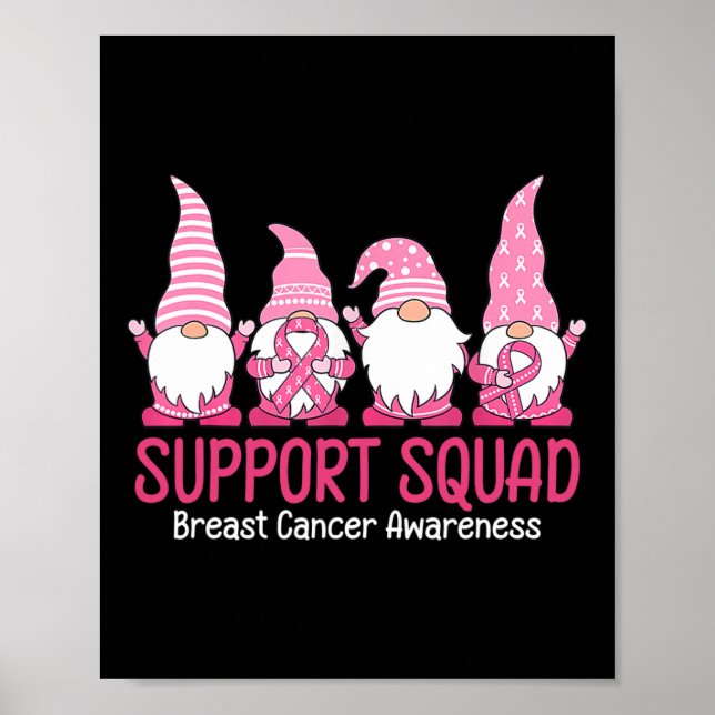 Póster Cute Gnome Support Squad Sensibilización sobre el  (Frente)