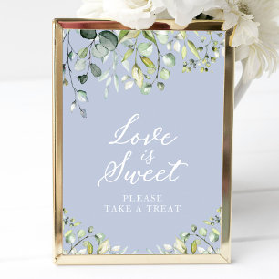 Póster Cute Greenery Eucalyptus El Amor Es Dulce Letrero