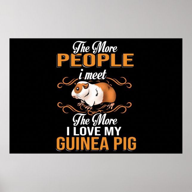Póster Cute Guinea Pig Mom (Frente)