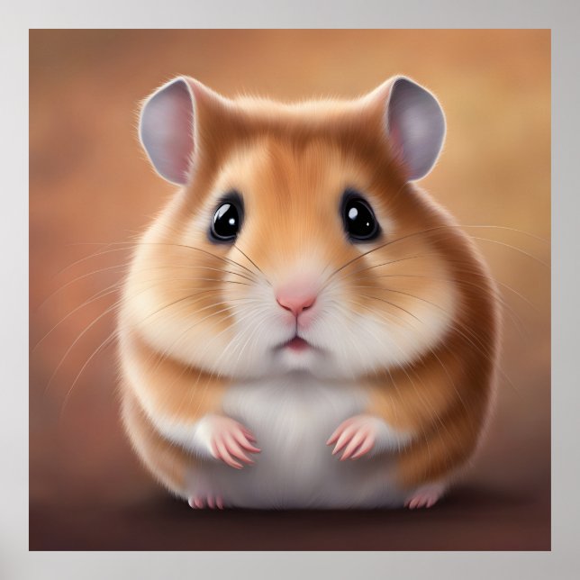 Póster Cute Hamster (Frente)