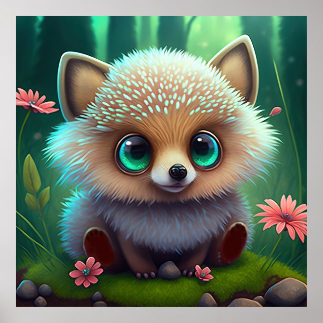 Póster Cute Hedge Hog (Frente)