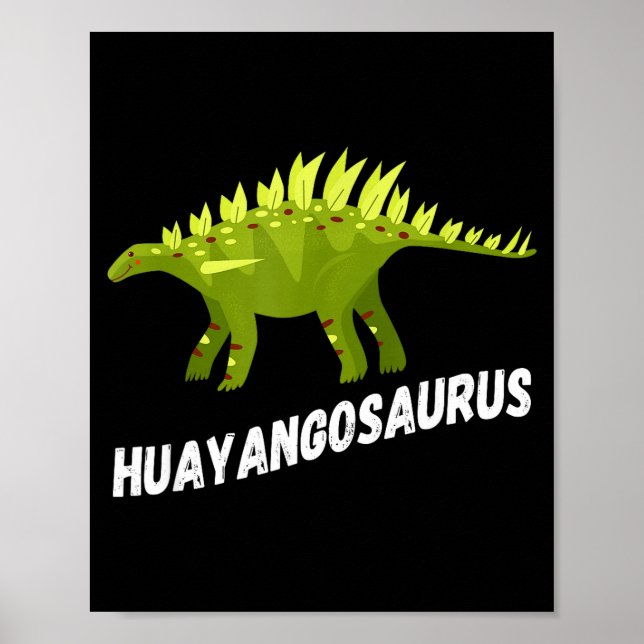 Póster Cute Huayangosaurus Dinosaur Design  (Frente)