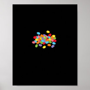 Póster Cute Jelly Beans Candy Lover Easter Foodie Id