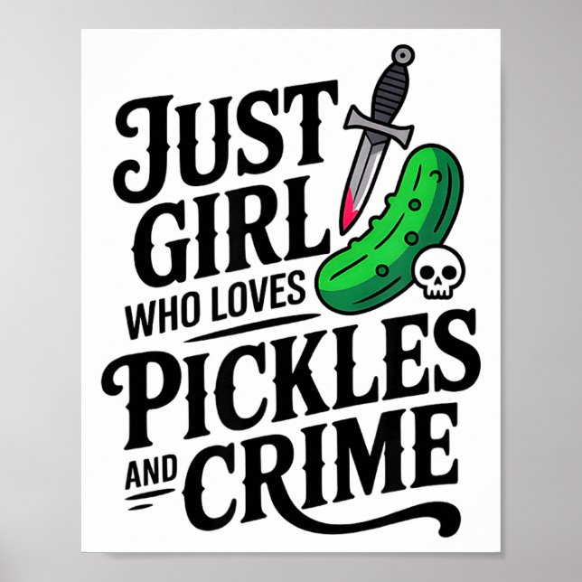 Póster Cute Just A Girl Who Loves Ckles And Crime Hallowe (Frente)
