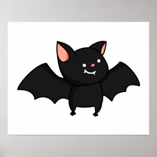 Póster Cute Kawaii Bat