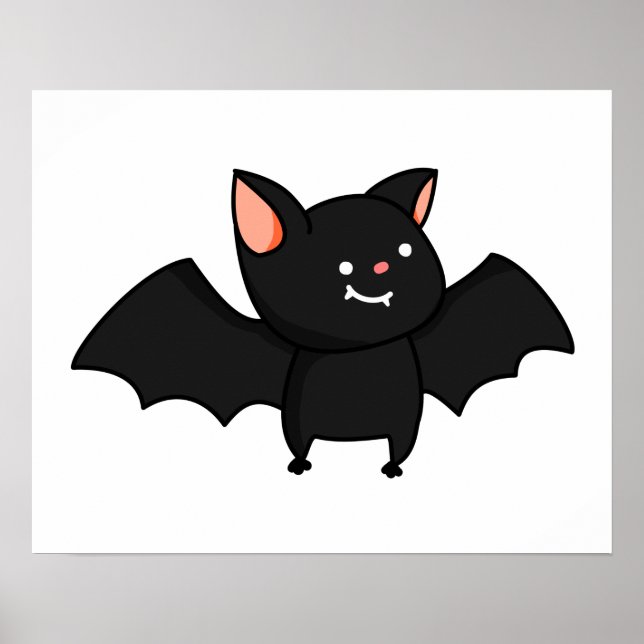 Póster Cute Kawaii Bat (Frente)