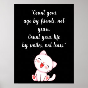 Póster Cute Kitten Laughing