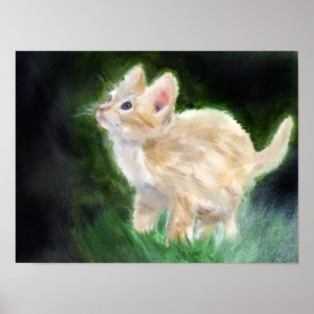 Póster Cute Kitten Painting (Frente)