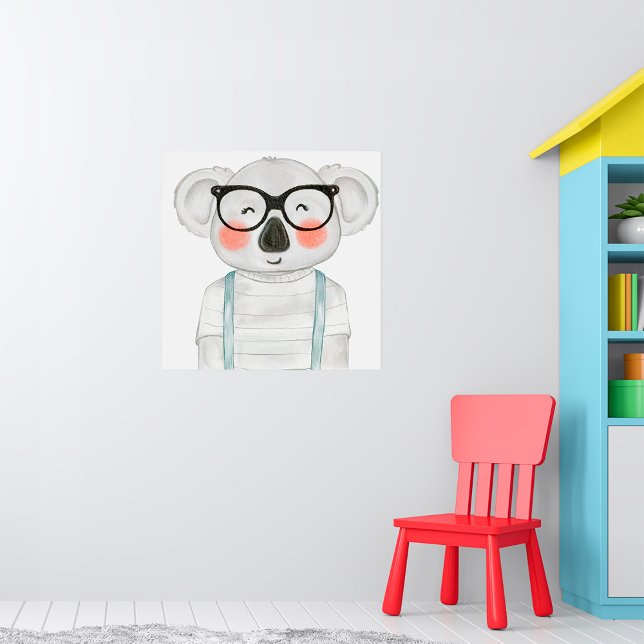 Póster Cute Koala Usando Gafas (Subido por el creador)