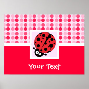 Póster Cute Ladybug