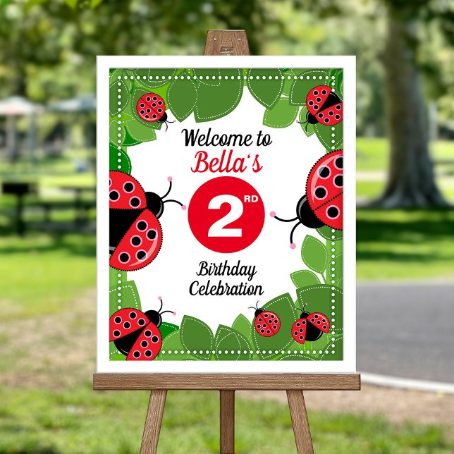 Póster Cute Ladybug theme Party Welcome poster (Subido por el creador)