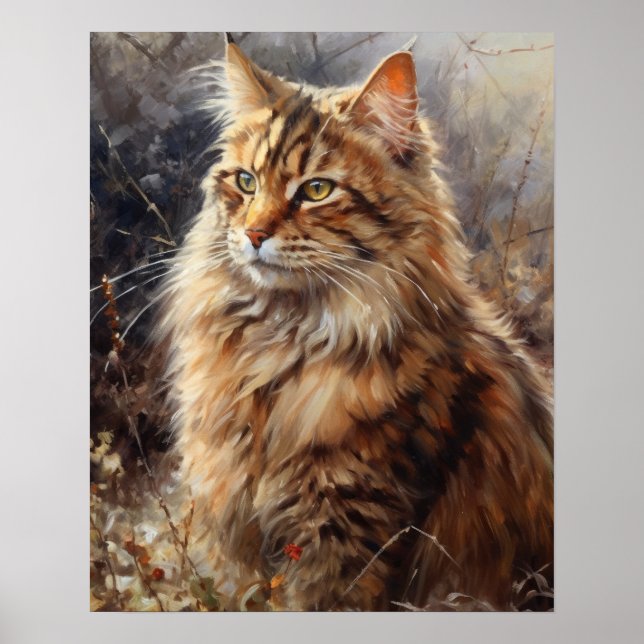 Póster Cute LaPerm Cat Art Print Poster (Frente)