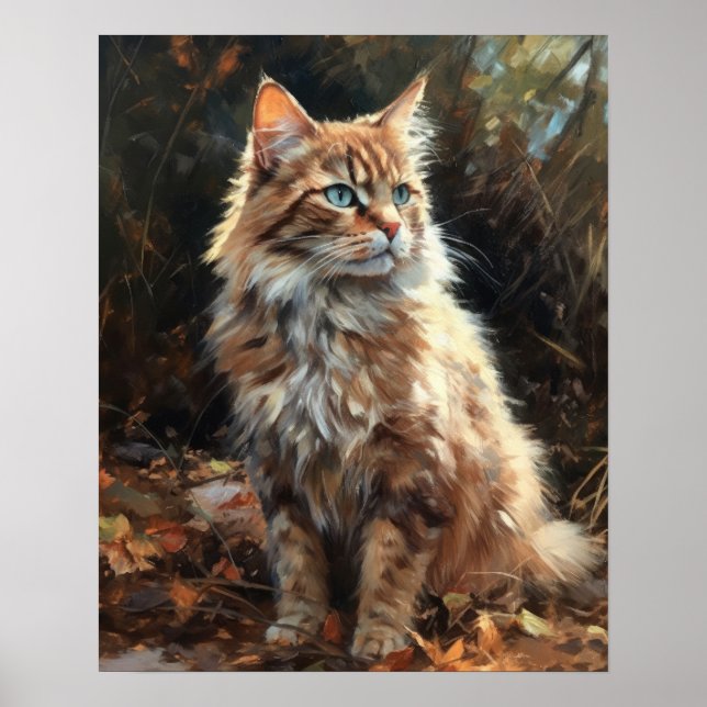Póster Cute LaPerm Cat Art Print Poster (Frente)