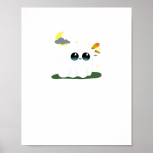 Póster Cute Little Boostie Fall Scene Vintage Classic