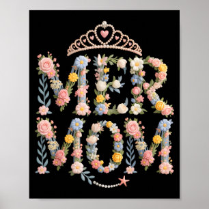 Póster Cute mermom mamá mamá fuera de servicio vacaciones