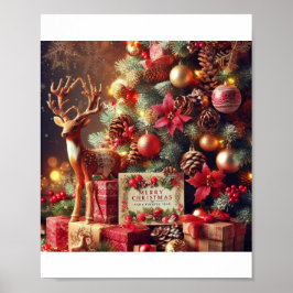 Póster Cute Merry Christmas Poster