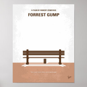 Póster Cute mi Gump Forrest Poster de película mínima par
