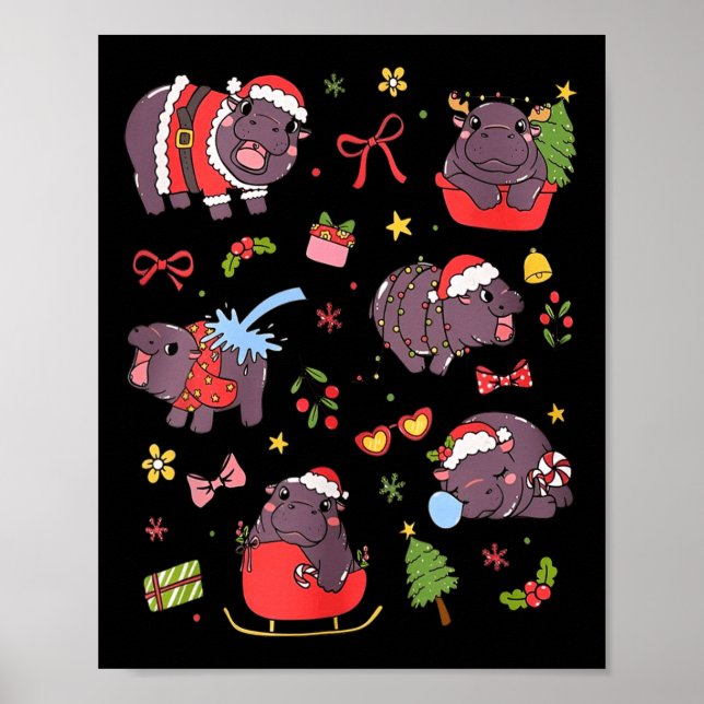Póster Cute Moo Deng Ba1 (Frente)