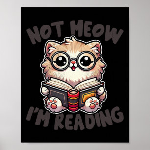Póster Cute, no es que esté leyendo la lectura graciosa d