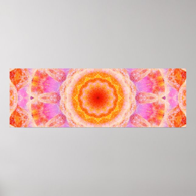 Póster Cute Panorámico Mandala (Frente)