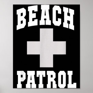 Póster Cute Patrol de Playa Emt Ems S Natación 911 Despac