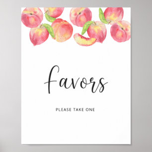Póster Cute peach está en camino \ Favors Poster