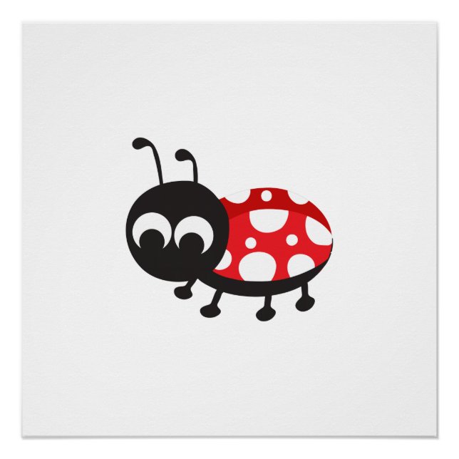 Póster Cute Personalizado Ladybug (Anverso)