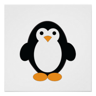 Póster Cute Personalizado Penguin