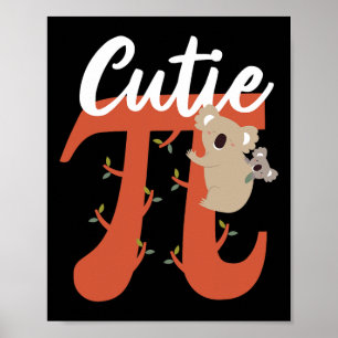 Póster Cute Pi Day Mathematics Cutie Pie By