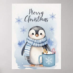 Póster Cute pingüino 3