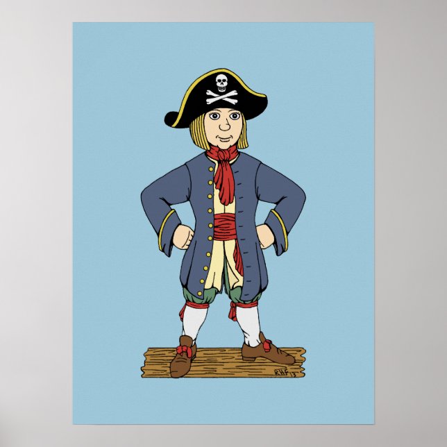 Póster Cute Pirate Lad (Frente)