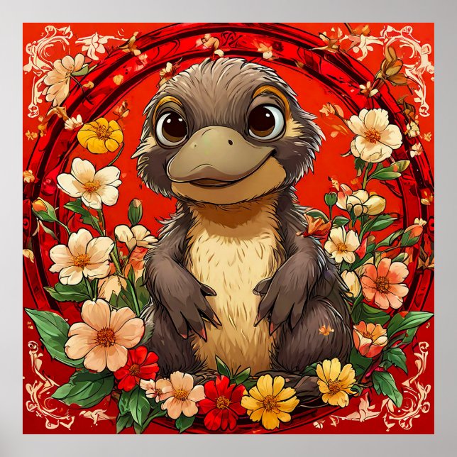Póster Cute Platypus (Frente)